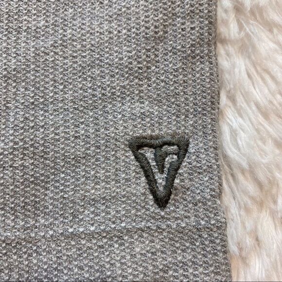 Vurt Gray Waffle Knit Thermal Crew Neck Shirt Size XL - Picture 6 of 9